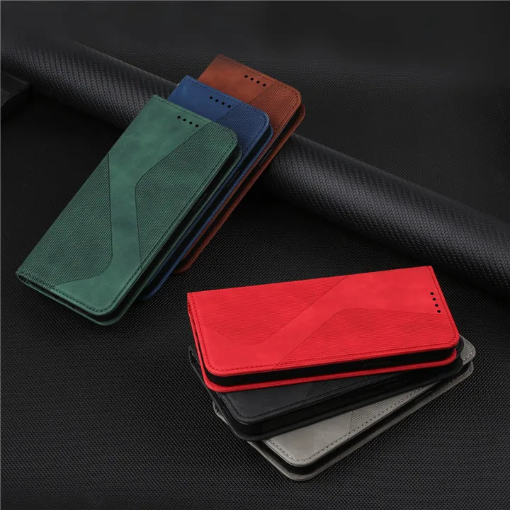 Luxury Magnetic Flip Wallet Phone Case | Shockproof, Anti-Fingerprint & Card Slot for iPhone