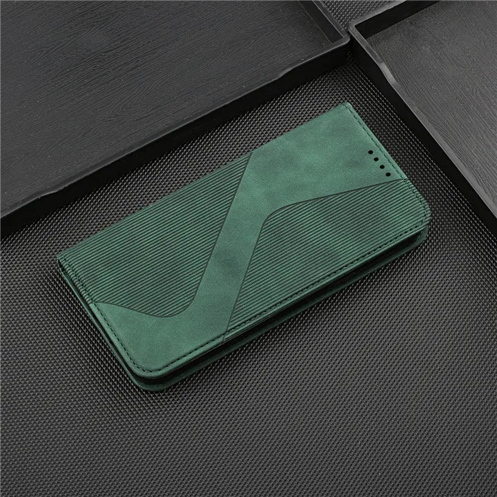 Luxury Magnetic Flip Wallet Phone Case | Shockproof, Anti-Fingerprint & Card Slot for iPhone