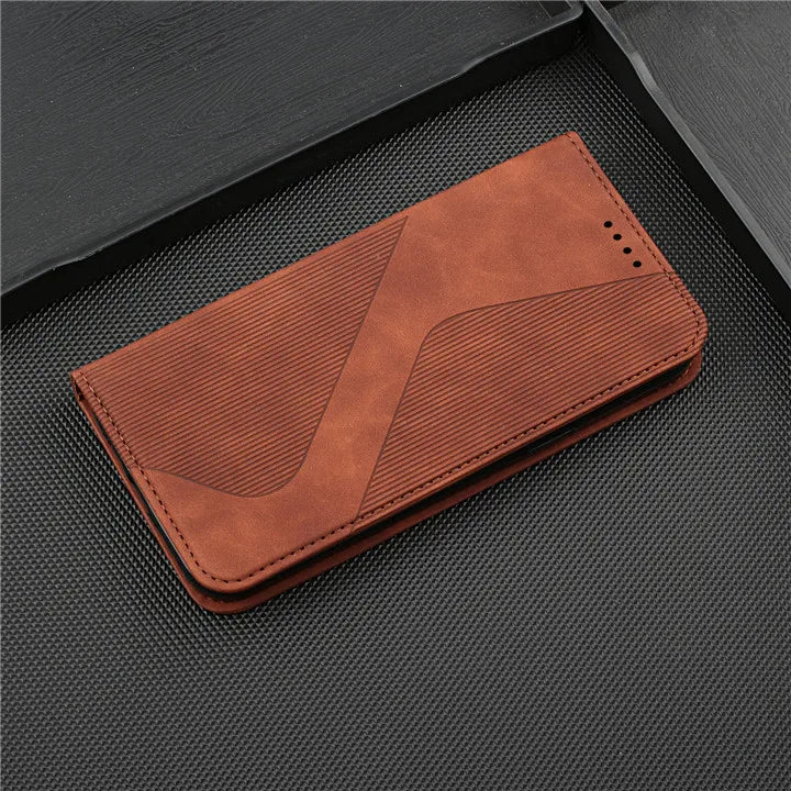 Luxury Magnetic Flip Wallet Phone Case | Shockproof, Anti-Fingerprint & Card Slot for iPhone
