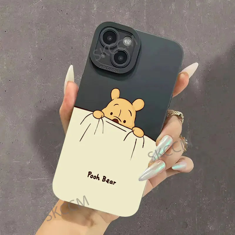 Full-Coverage Smiling Face & Cartoon iPhone Case | Waterproof & Anti-Scratch