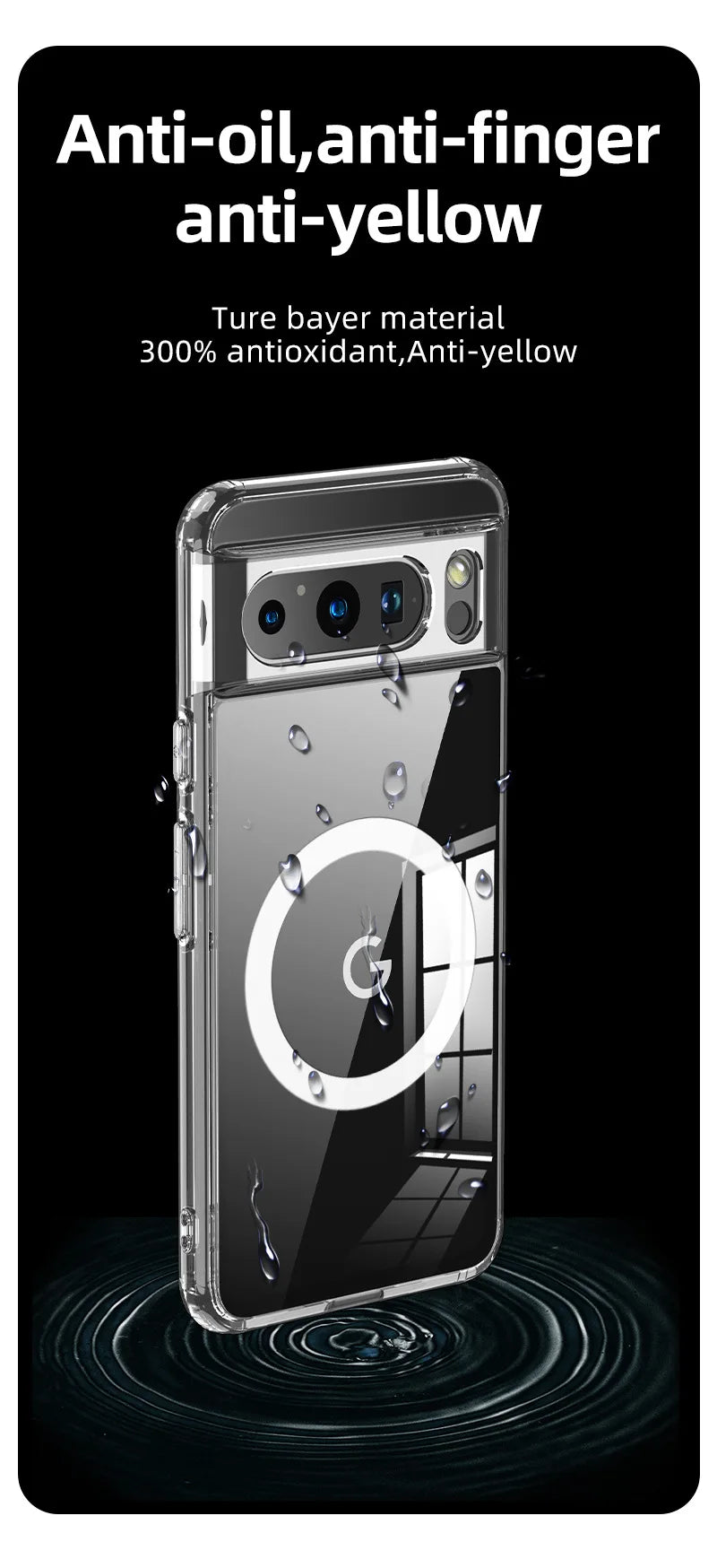 Google Pixel Case | Magnetic Half-Wrapped Protective Cover for Daily Use