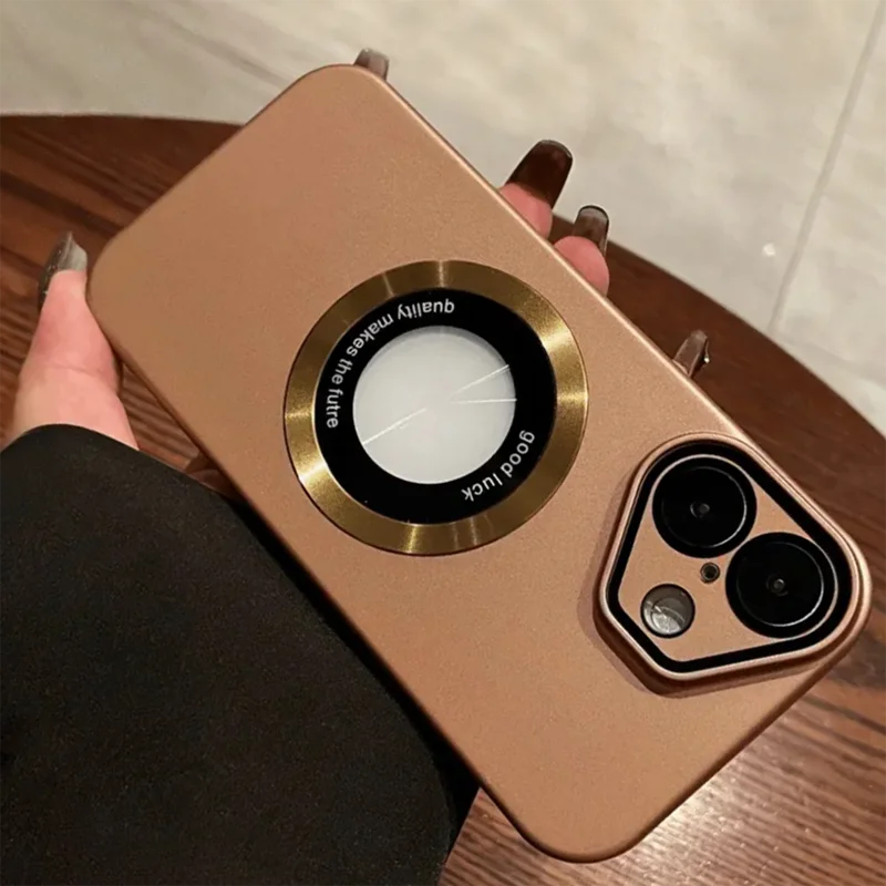 Luxury Magnetic Matte Phone Case with Ring Holder for iPhone 11–17 Series | MagSafe Shockproof Frosted Cover