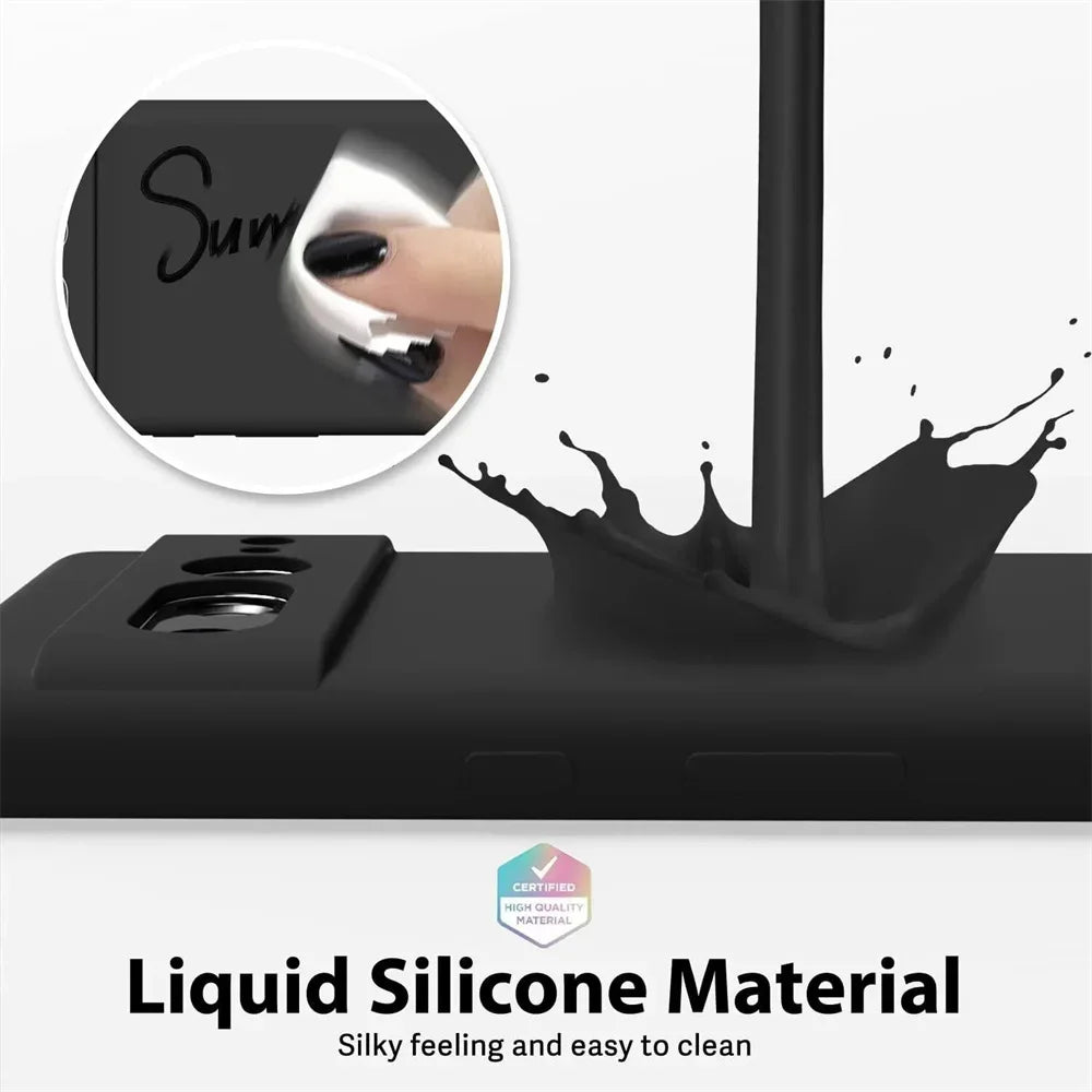 Google Pixel 6 / 6A / 6 Pro / 7 / 7 Pro / 8 / 8A / 8 Pro / 9 / 9 Pro XL / 10 Case | Ultra Slim Liquid Silicone Soft Magnetic Wireless Charging Shockproof Cover