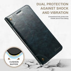 Retro Leather Magnetic Wallet Case with Kickstand | Shockproof & Full Protection for iPhone 16 Series