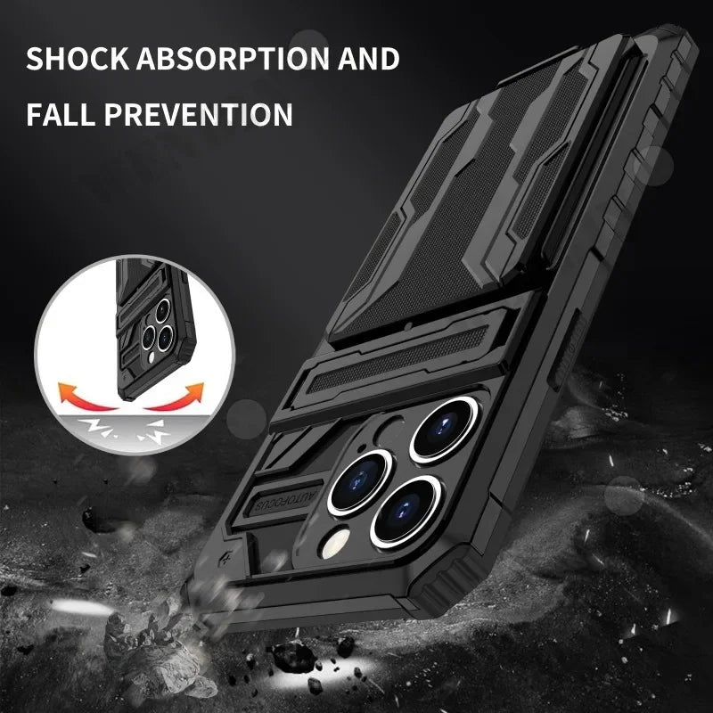 Heavy-Duty Dual Layer iPhone Case with Kickstand | Anti-Scratch & Dustproof Protection