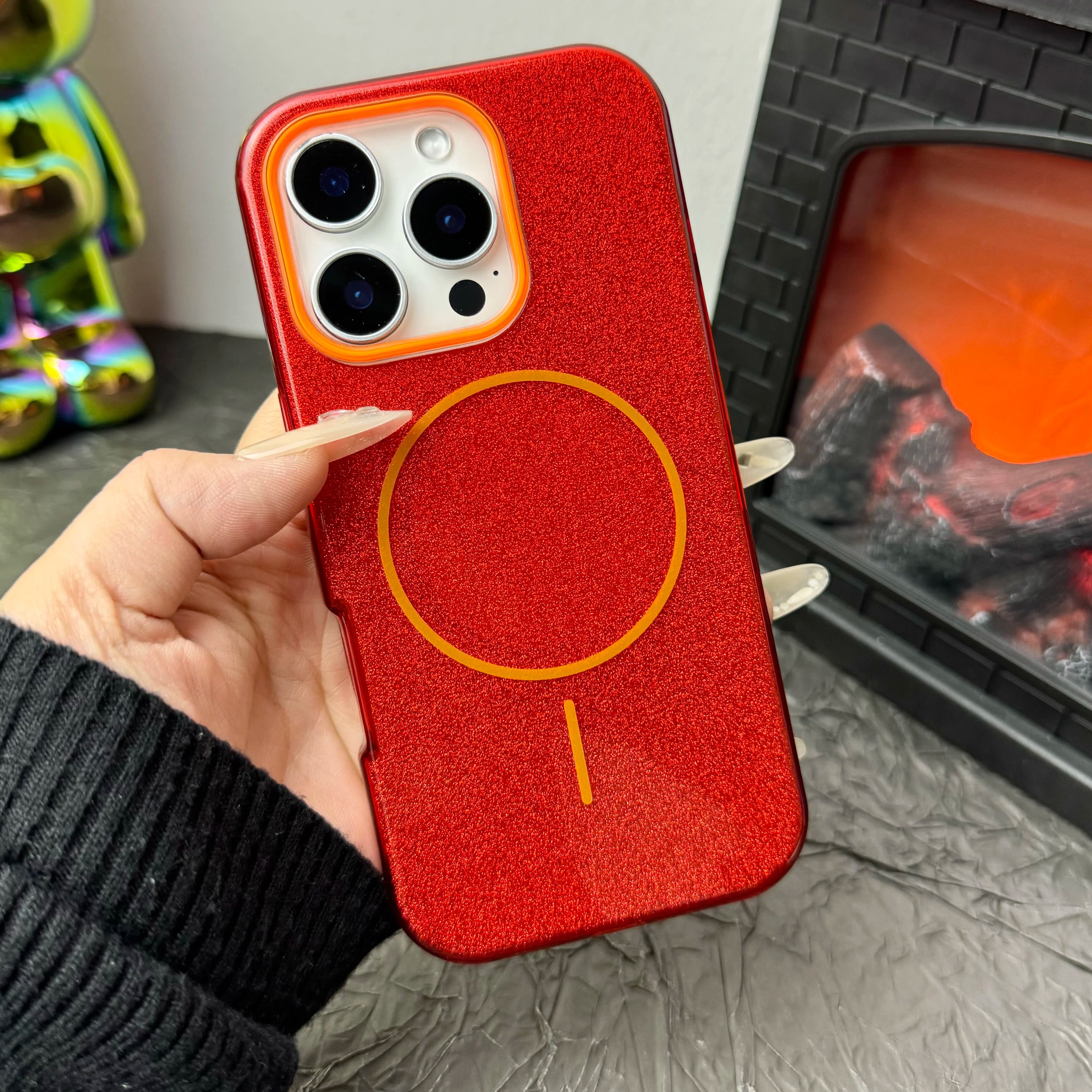 Luxury Diamond Glitter Case for iPhone 12–17 Series | MagSafe Compatible Wireless Charging Protector Cover