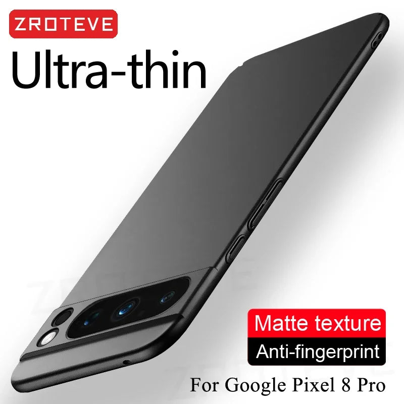 Google Pixel 8 / 8A / 8 Pro / 9 / 9A / 9 Pro / 9 Pro XL / 10 / 10A / 10 Pro / 10 Pro XL Case | Matte Full Coverage Anti-Fingerprint Hard Protective Cover