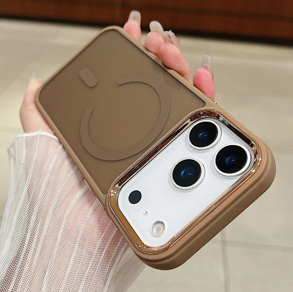 Translucent Matte Magnetic Case for iPhone 12–17 Series | MagSafe Compatible Camera Protection Cover