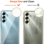 Shockproof Clear Silicone Bumper Case for Samsung S21-S25 Series | Ultra-Thin & Lightweight