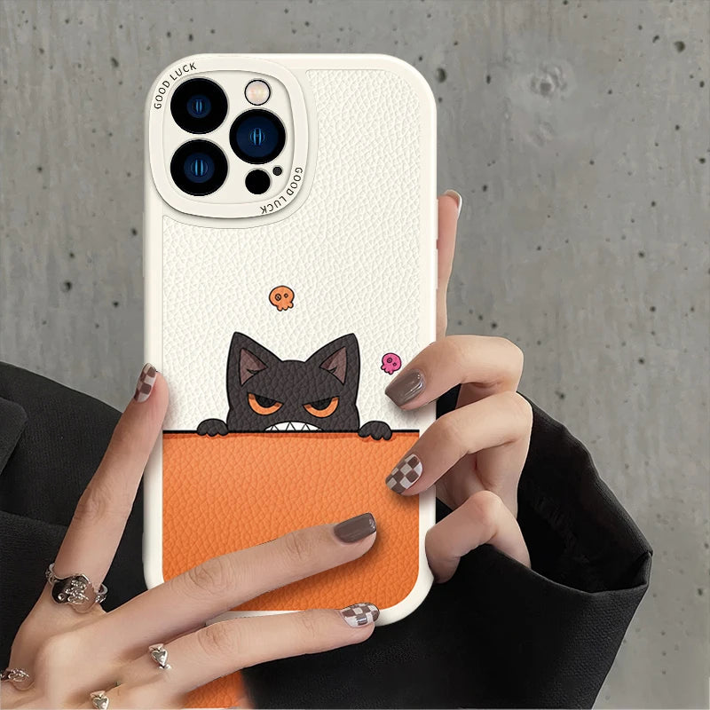 Full-Coverage Cartoon iPhone Case | Shockproof, Anti-Fingerprint & Water-Resistant