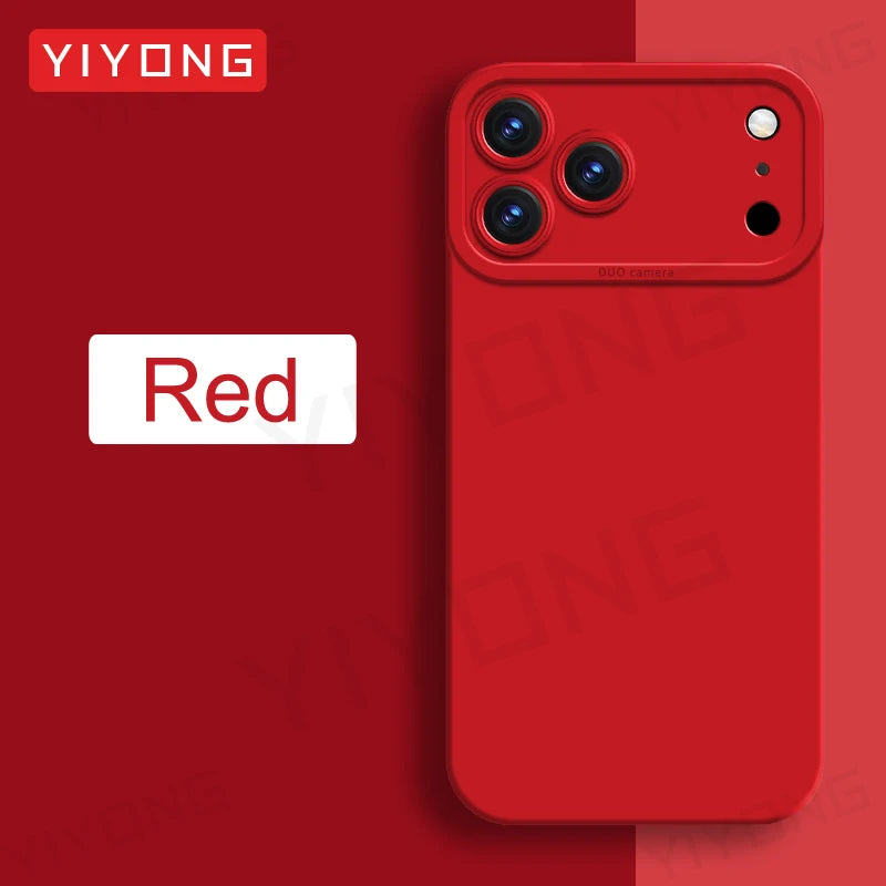 ZROTEVE Original Liquid Silicone Soft Case for iPhone 12–17 Series | Square Matte Anti-Fingerprint Full Coverage Phone Cover