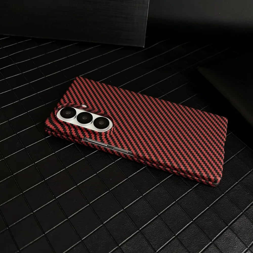 Samsung Galaxy Z Fold 7 Case | Hard Carbon Fiber Magnetic Full-Coverage Protective Back Cover