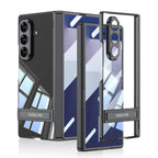Samsung Galaxy Z Fold 7 Case | Hard Transparent Full-Coverage Protective Case with Stand and Middle Hinge