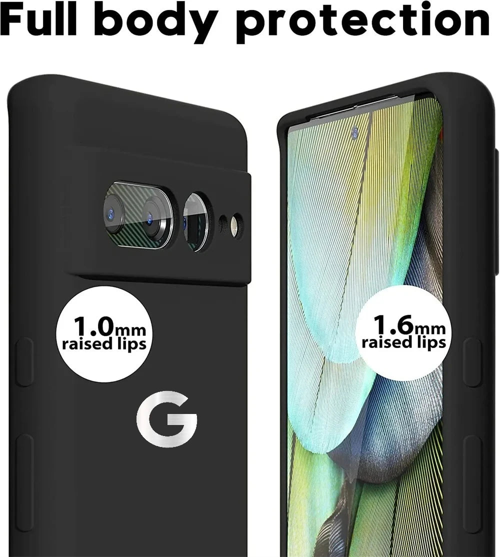 Google Pixel 6 / 6A / 6 Pro / 7 / 7 Pro / 8 / 8A / 8 Pro / 9 / 9 Pro XL / 10 Case | Ultra Slim Liquid Silicone Soft Magnetic Wireless Charging Shockproof Cover