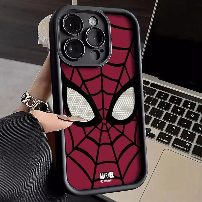 Full-Coverage Cartoon Plastic Phone Case | Shockproof & Anti-Fingerprint for iPhone