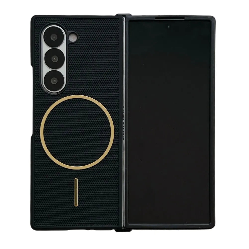 Samsung Galaxy Z Fold 7 Case | Luxury PU Matte Full-Coverage Magnetic Wireless Charging Protective Cover