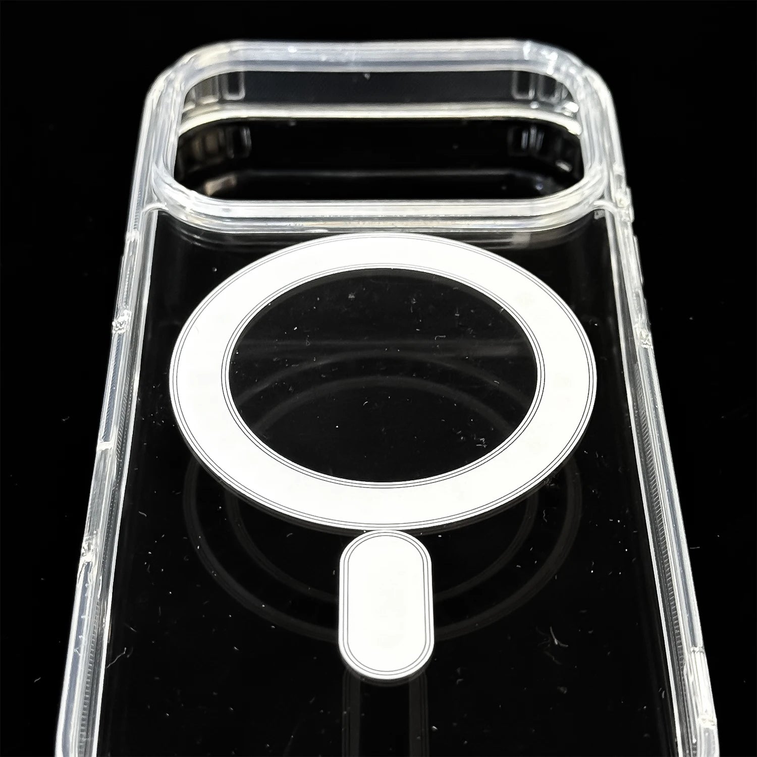 BAPPSUS Magnetic Transparent Phone Case for iPhone 17 Pro / Pro Max / Air | MagSafe Compatible Clear Acrylic Cover