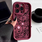 Half-Wrapped Cartoon & Pictorial TPU Phone Case | Anti-Fingerprint & Shockproof for iPhone