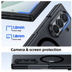 Samsung Galaxy Z Fold 7 Case | Hard Transparent Matte Magnetic Full-Coverage Protective Back Cover