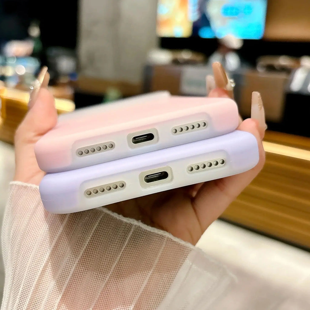 Jelly Candy Soft Silicone Magnetic Case for iPhone 11–17 Series | MagSafe Compatible Half-Wrapped Cover