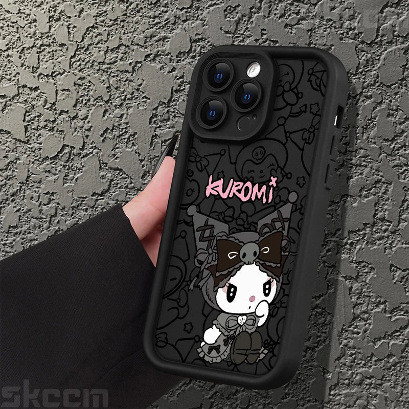 Half-Wrapped Cartoon & Pictorial TPU Phone Case | Anti-Fingerprint & Shockproof for iPhone