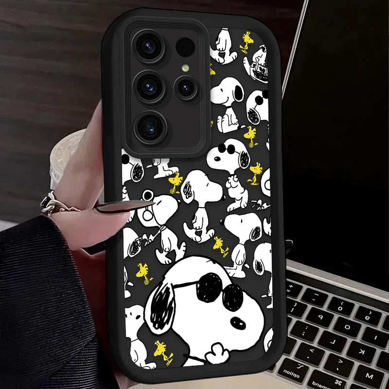 Cartoon & Animal Half-Wrapped Phone Case | Shockproof, Anti-Fingerprint & Soft Grip