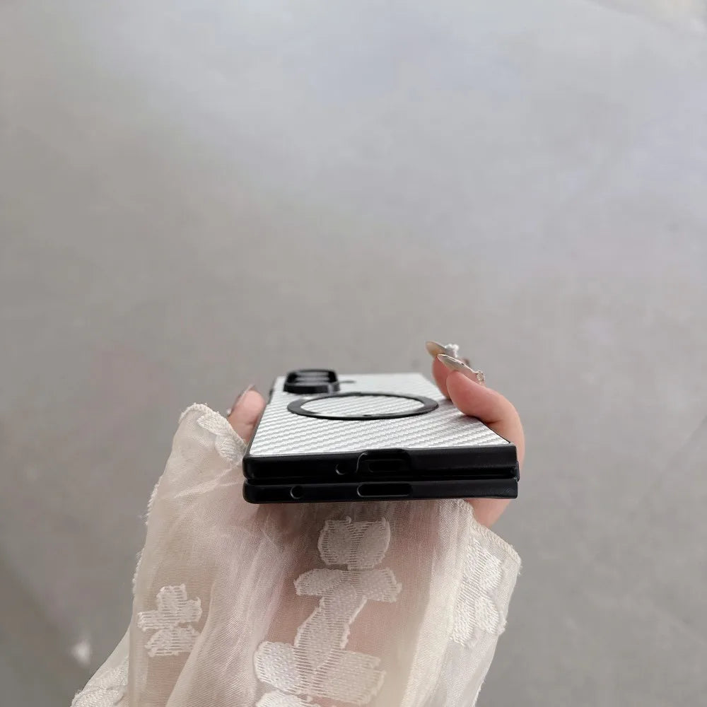 Samsung Galaxy Z Fold 7 Case | Luxury Plating Hard PU Full-Coverage Protective Back Cover