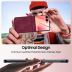 Samsung Galaxy Z Flip 7 Case | Luxury PU Leather Full-Coverage Protective Back Cover