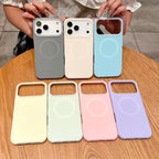 Jelly Candy Soft Silicone Magnetic Case for iPhone 11–17 Series | MagSafe Compatible Half-Wrapped Cover
