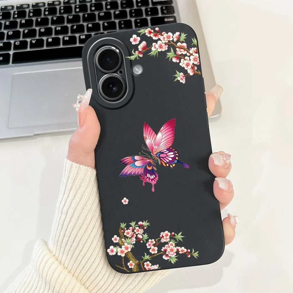 Fashion Cartoon Soft Silicone Phone Case | Shockproof & Anti-Fingerprint for iPhone 17 Series