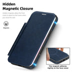 Magnetic Flip Wallet iPhone Case | RFID Blocking, Shockproof & Card Holder