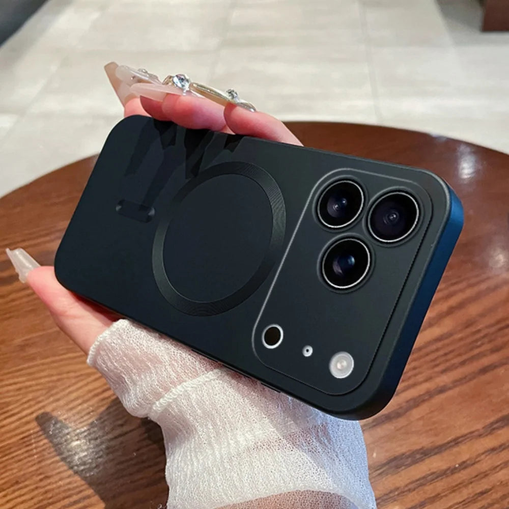 Luxury Matte Magnetic Case for iPhone 11–17 Series | MagSafe Compatible Wireless Charging Protection Cover