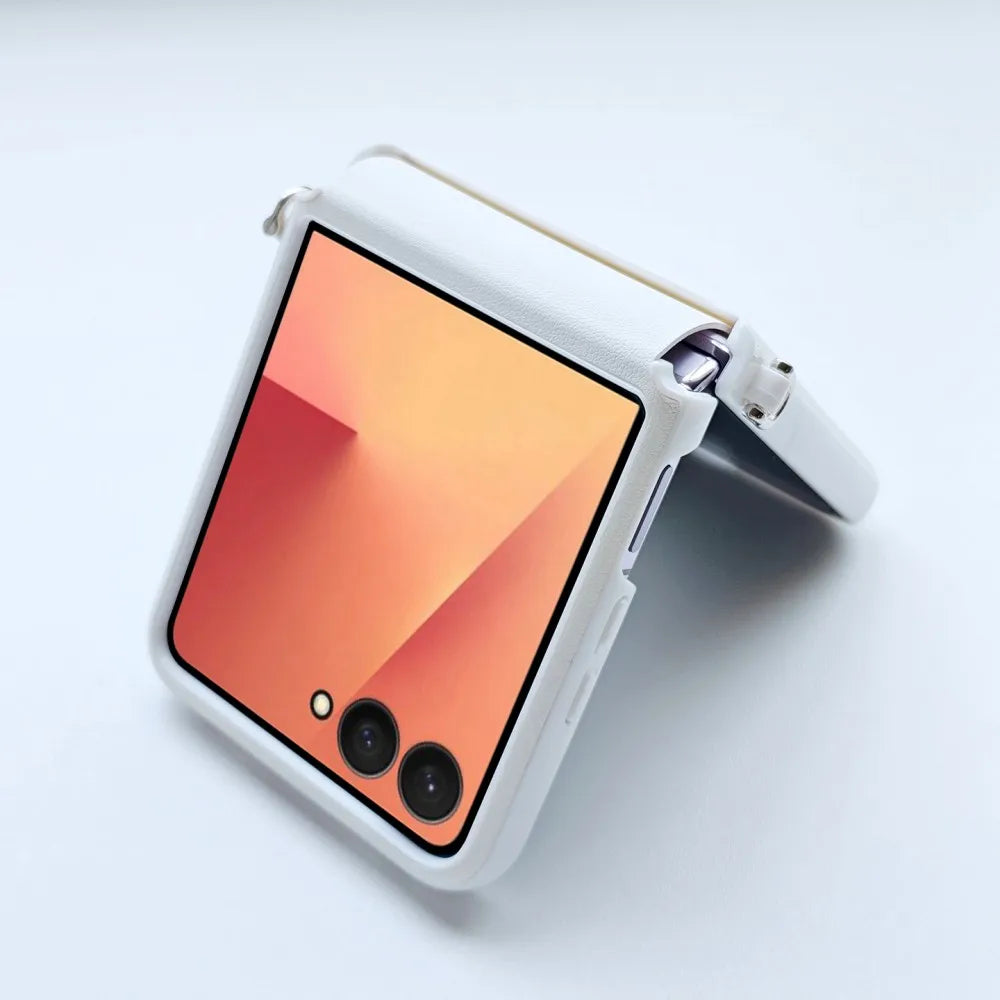 Samsung Galaxy Z Flip 7 Case | Luxury PU Leather Magnetic Full-Coverage Case