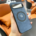 Pixel 9 / 9 Pro / 9 Pro XL / 9A / 10 / 10 Pro / 10 Pro XL Case | Luxury Magnetic PU Leather Half-Wrapped Case