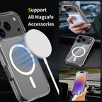 BAPPSUS Magnetic Transparent Phone Case for iPhone 17 Pro / Pro Max / Air | MagSafe Compatible Clear Acrylic Cover