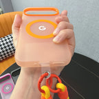 Google Pixel 8 / 8A / 8 Pro / 9 / 9A / 9 Pro / 9 Pro XL / 10 / 10 Pro / 10 Pro XL Case | Transparent TPU + PC Magnetic Wireless Charging Cover with Lanyard