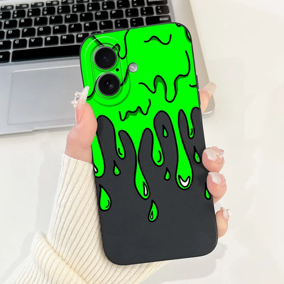 iPhone 17 Series Cartoon Silicone Case | Shockproof, Anti-Fingerprint & Lightweight