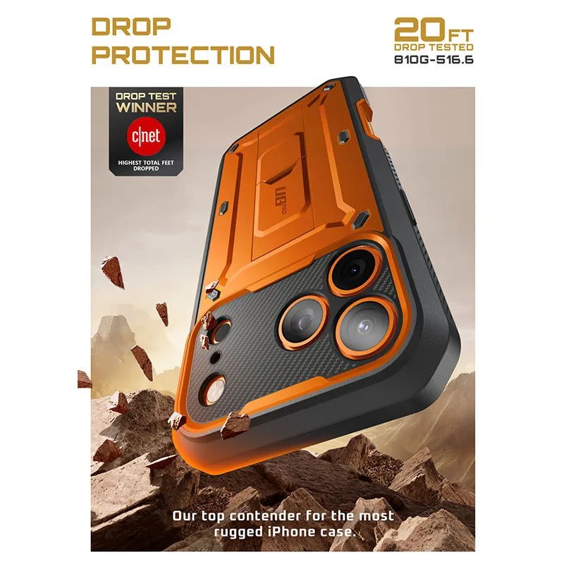 Rugged SUPCASE Full-Coverage iPhone 17 Pro Case | Shockproof with Holster & Kickstand