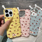 Half-Wrapped Pattern & Cartoon Phone Case | Shockproof & Anti-Fingerprint for iPhone