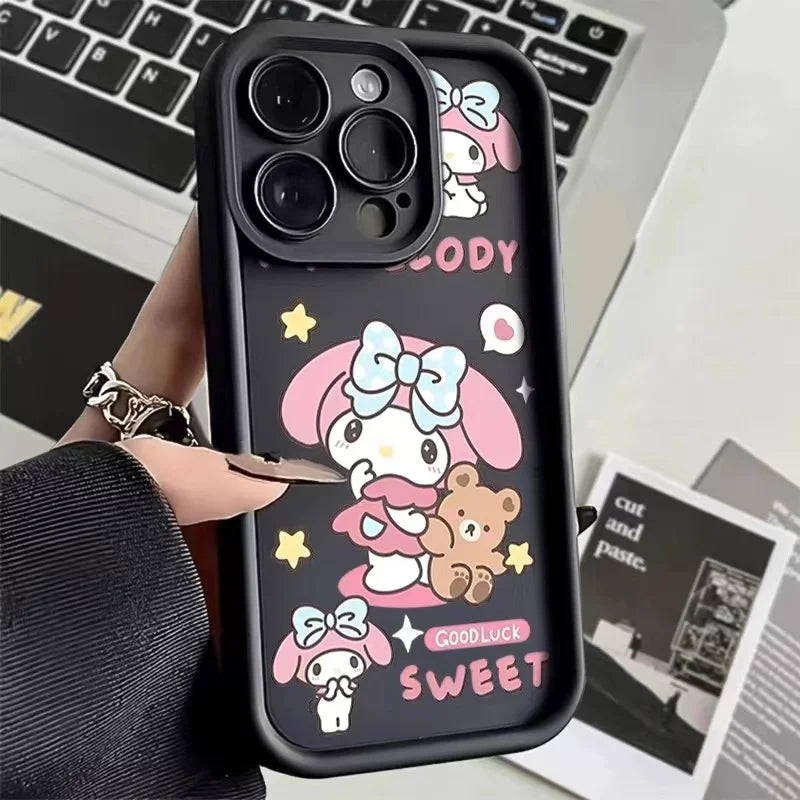 Full-Coverage Cartoon & Anime Silicone Phone Case | Shockproof & Anti-Fingerprint for iPhone