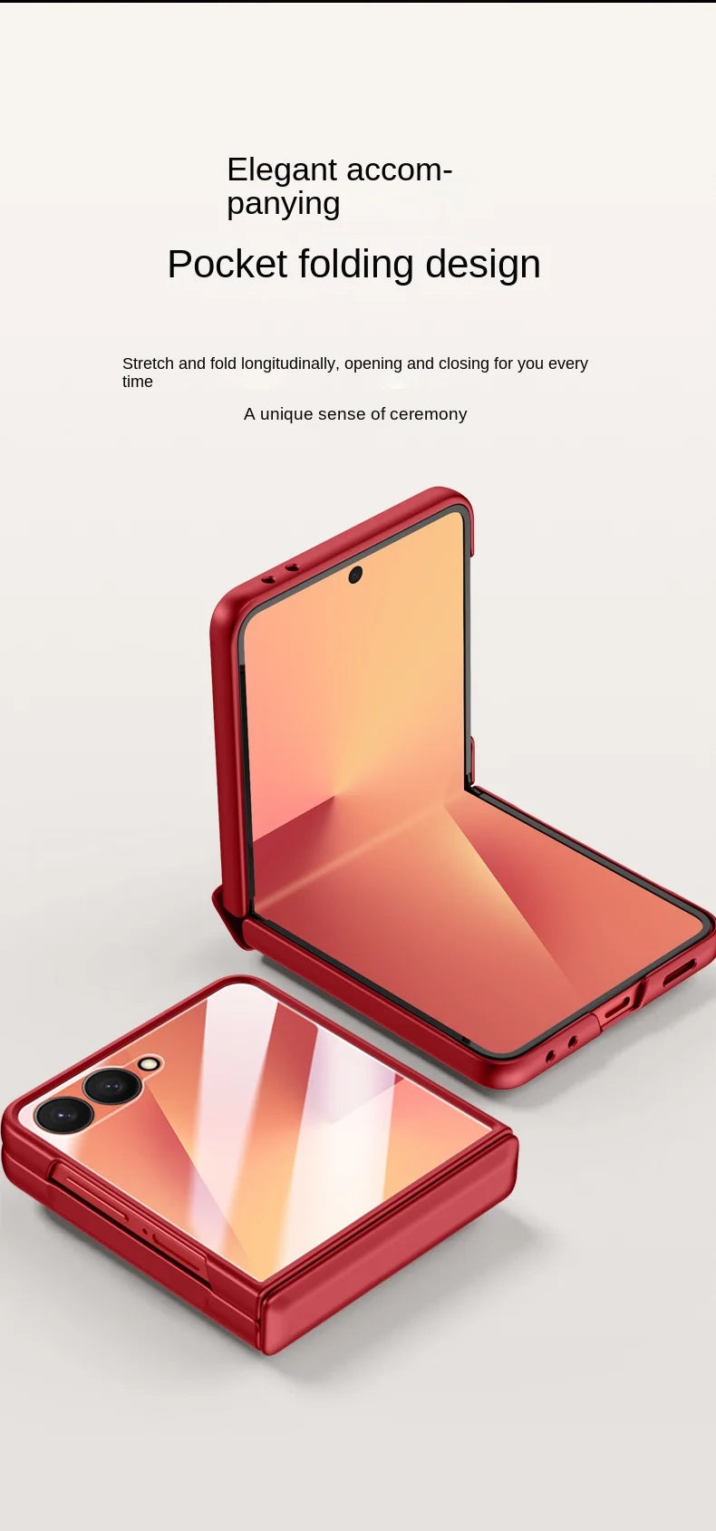 Luxury Full-Coverage Hard Case with Magnetic Ring Stand for Samsung Galaxy Z Flip 7 | Magsafe Compatible