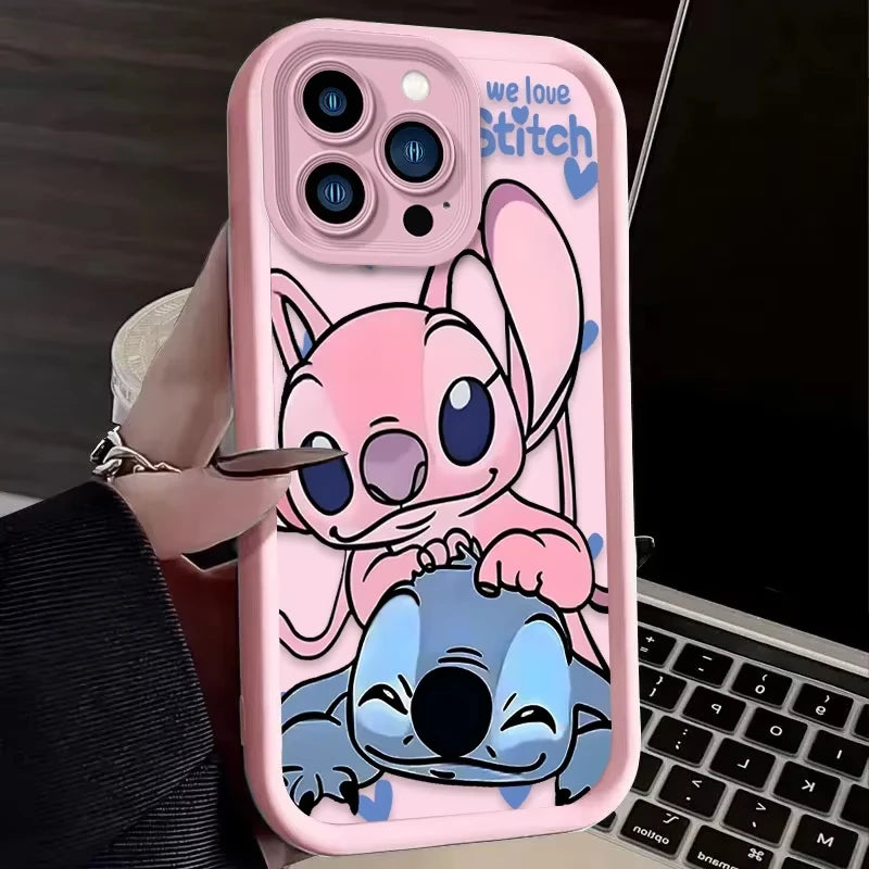 Half-Wrapped Cartoon & Animal Phone Case | Anti-Fingerprint & Shockproof for iPhone