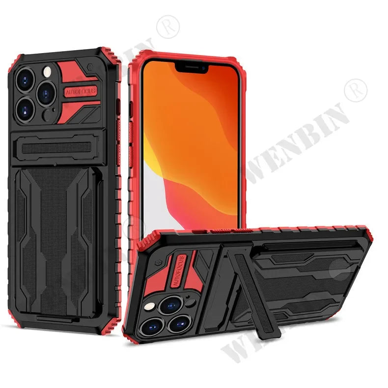 Heavy-Duty Dual Layer iPhone Case with Kickstand | Anti-Scratch & Dustproof Protection