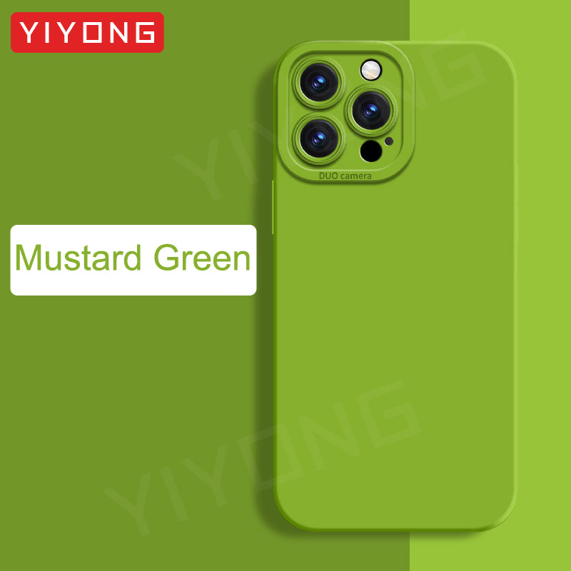 ZROTEVE Original Liquid Silicone Soft Case for iPhone 12–17 Series | Square Matte Anti-Fingerprint Full Coverage Phone Cover