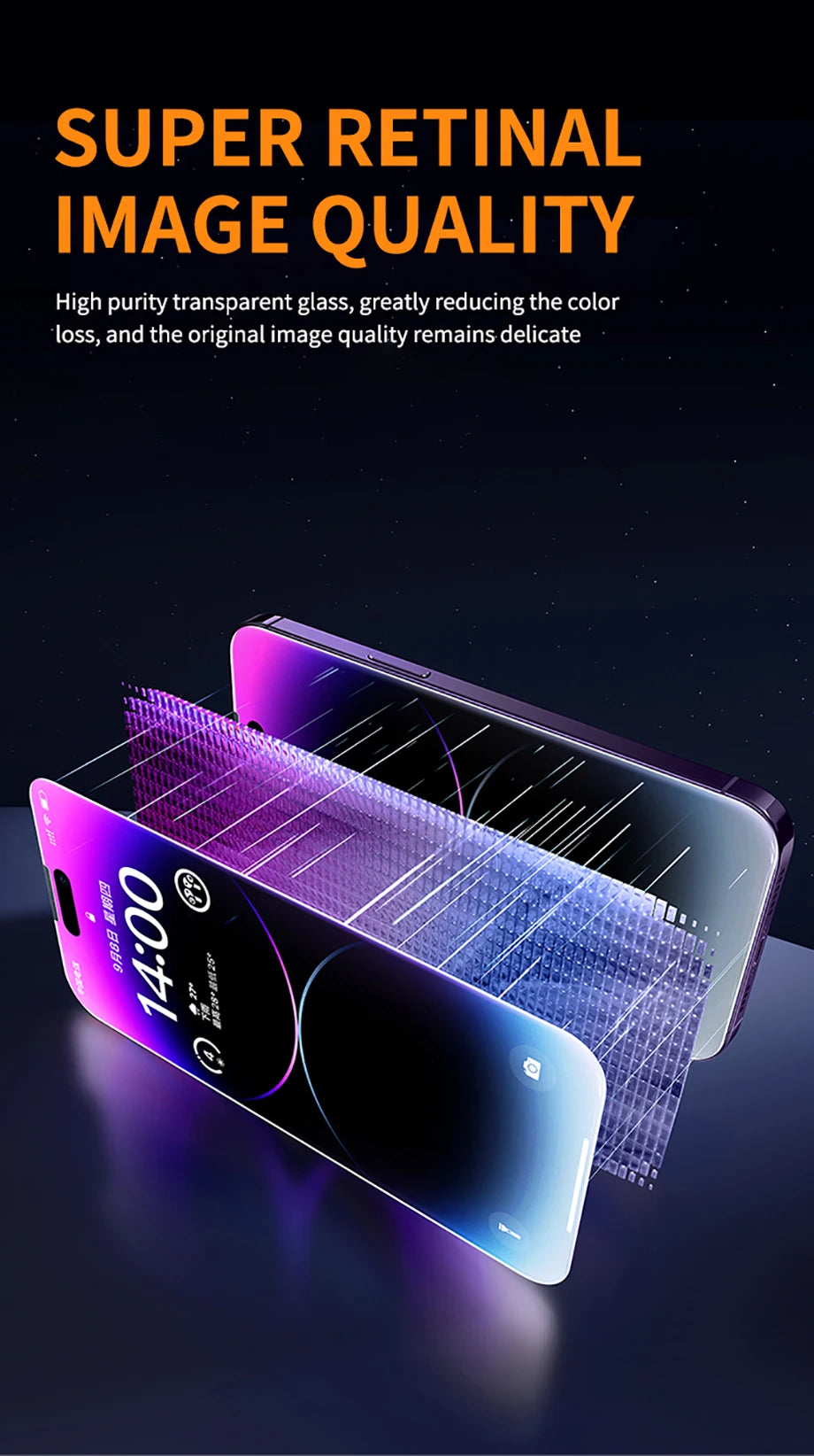 8K Ultra HD Tempered Glass Screen Protector for iPhone 12–17 Series | Anti Blue-Ray, Anti-Scratch, Easy Install