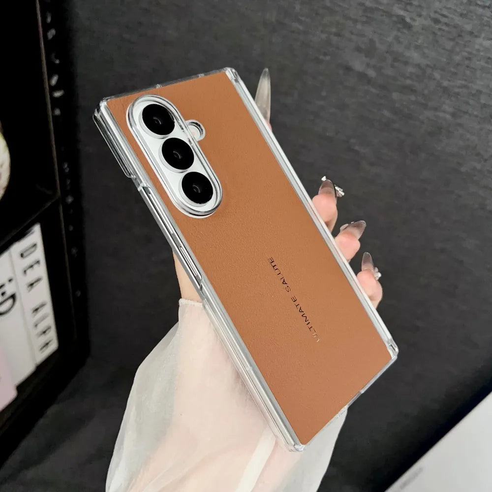 Samsung Galaxy Z Fold 7 Case | Hard PU Hinge Magnetic Full-Coverage Protective Back Cover
