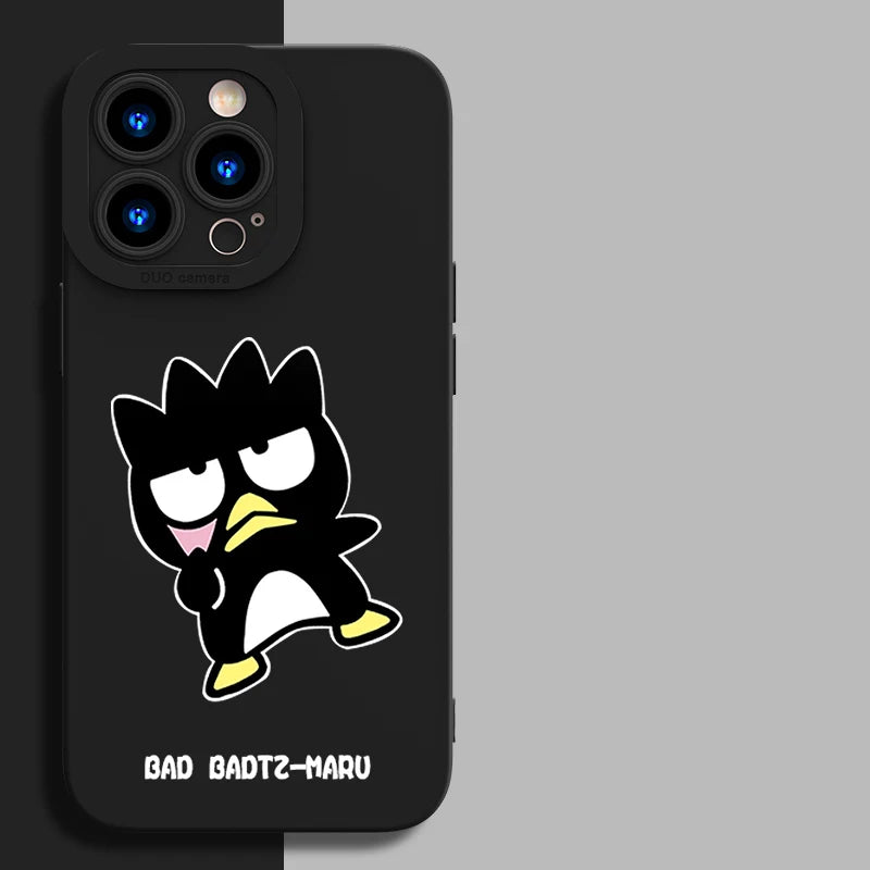 Full-Coverage Silicone Phone Case | Shockproof & Water-Resistant Cartoon, Geometric & Anime Designs for iPhone