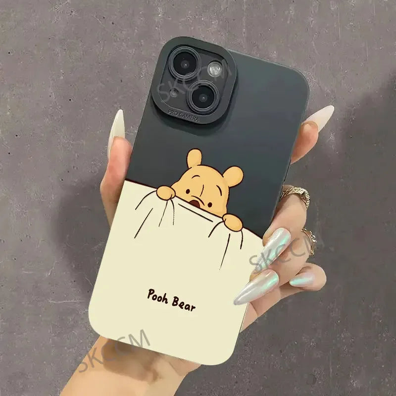 Full-Coverage Smiling Face & Cartoon iPhone Case | Waterproof & Anti-Scratch