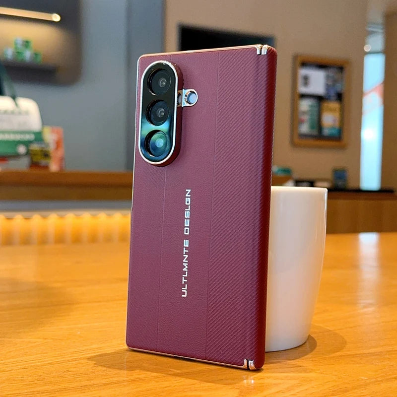 Samsung Galaxy Z Fold 7 Case | Luxury Plating Hard PU Full-Coverage Protective Back Cover