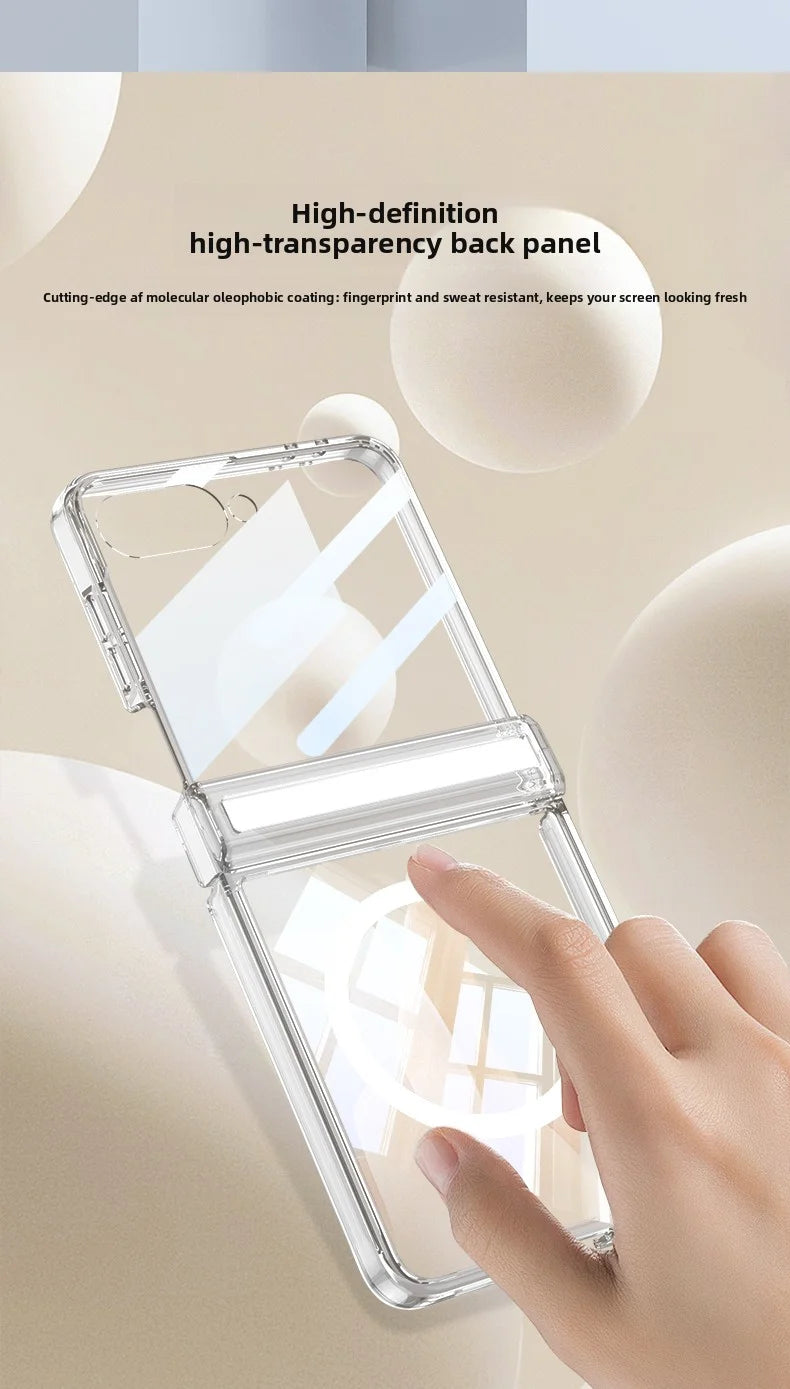 Soft Silicone Full-Coverage Case for Samsung Galaxy Z Flip 7 | Airbag, Magnetic & Magsafe Compatible